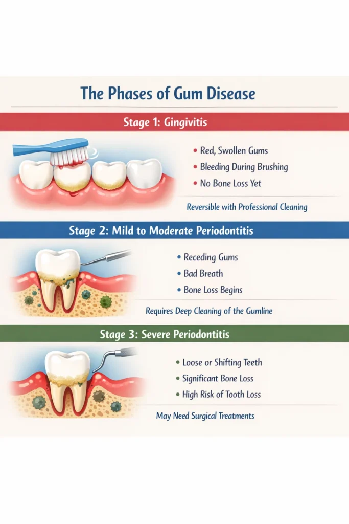 Gum Disease Phases and Reversal Options